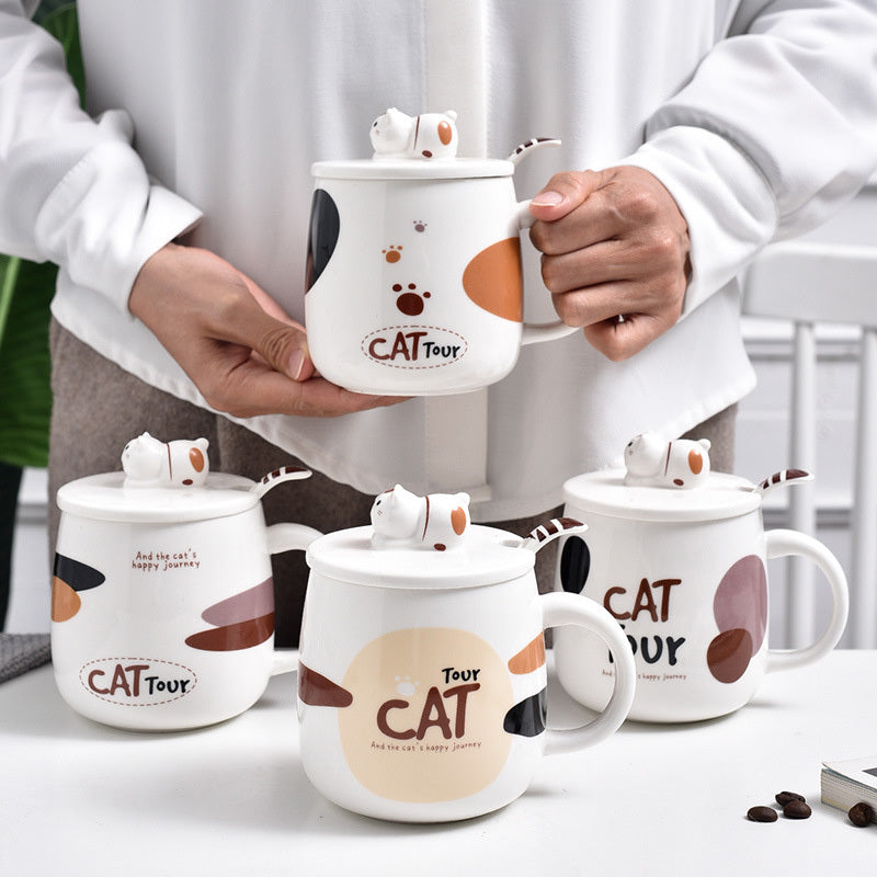 Tasse en céramique petit chat