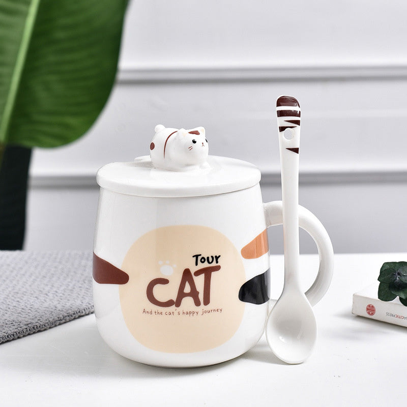Tasse en céramique petit chat