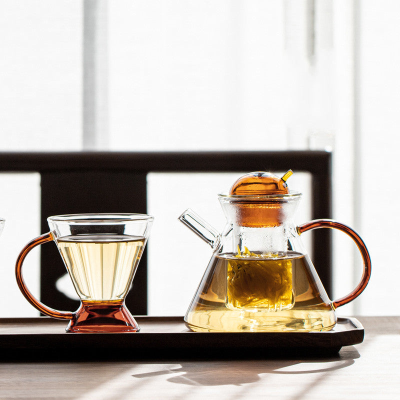 Service à thé en verre résistant à la chaleur