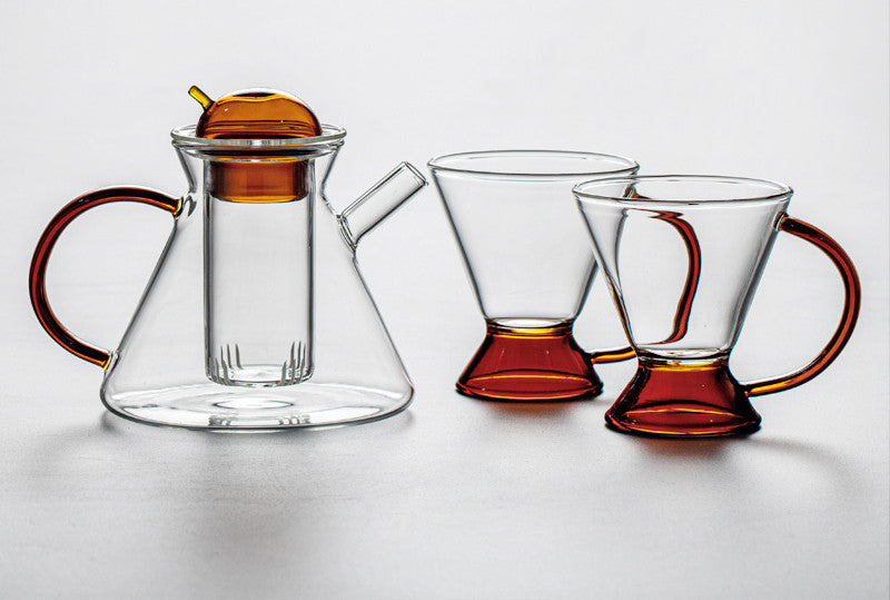 Service à thé en verre résistant à la chaleur