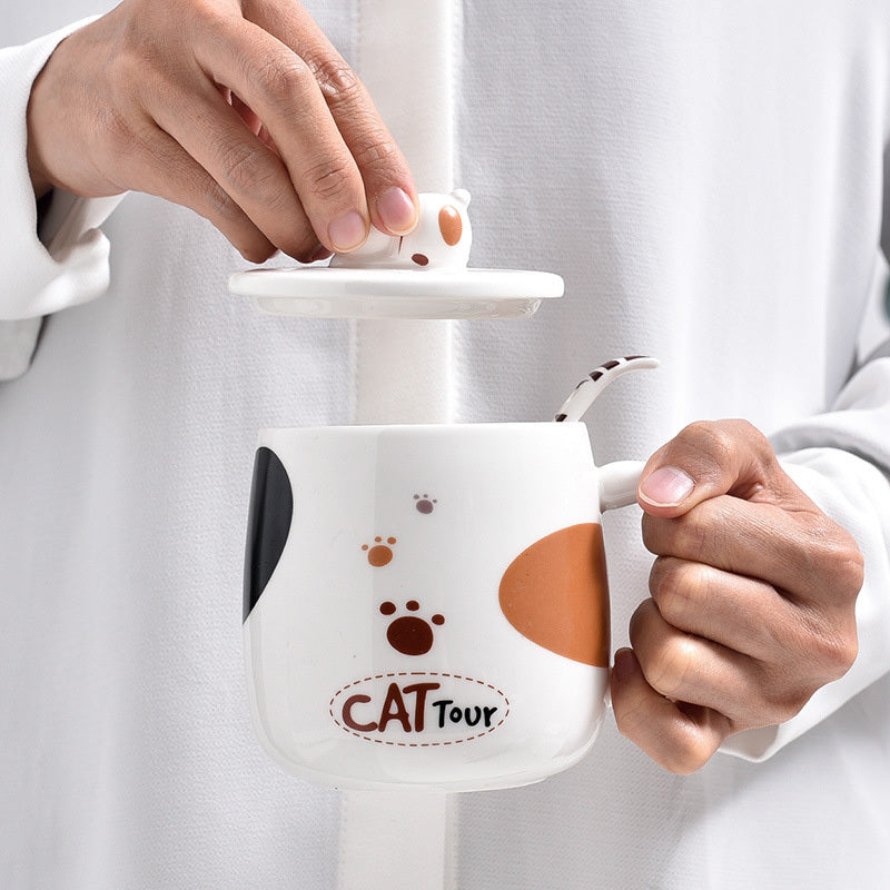 Tasse en céramique petit chat