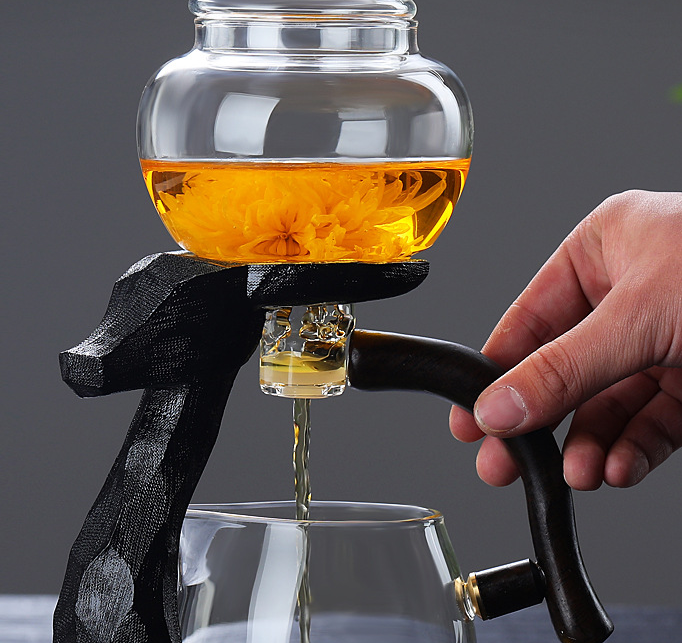 Service à thé Kung Fu Magnétique en verre