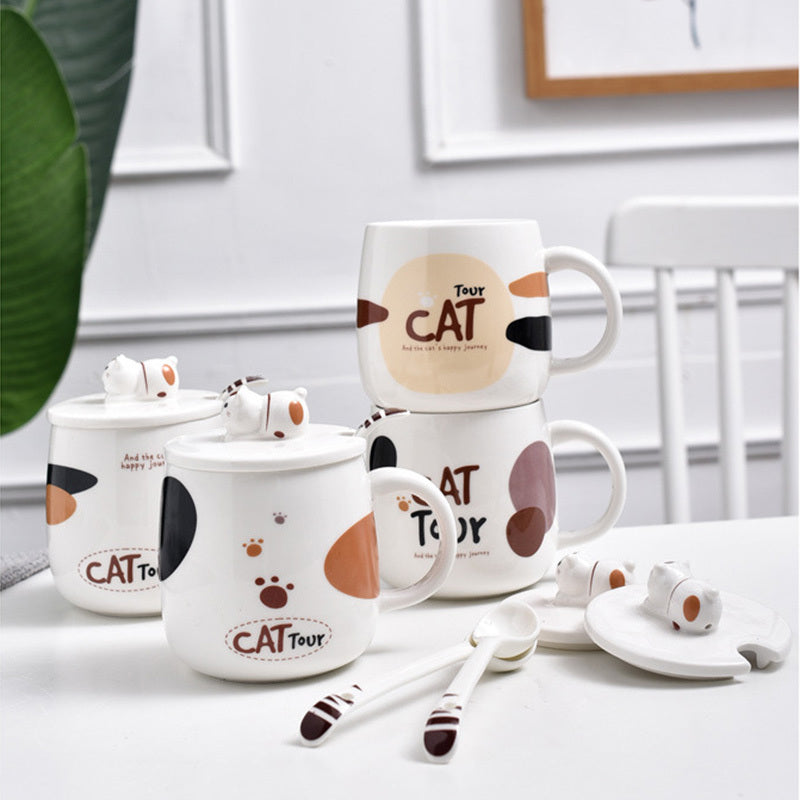 Tasse en céramique petit chat