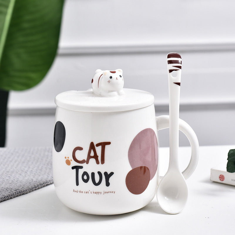 Tasse en céramique petit chat