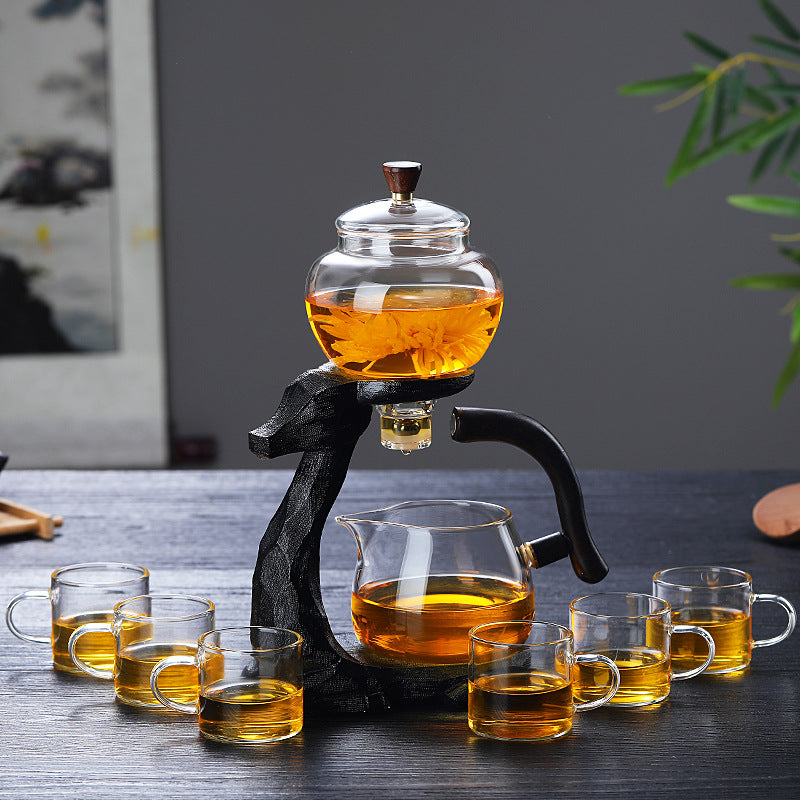 Service à thé Kung Fu Magnétique en verre