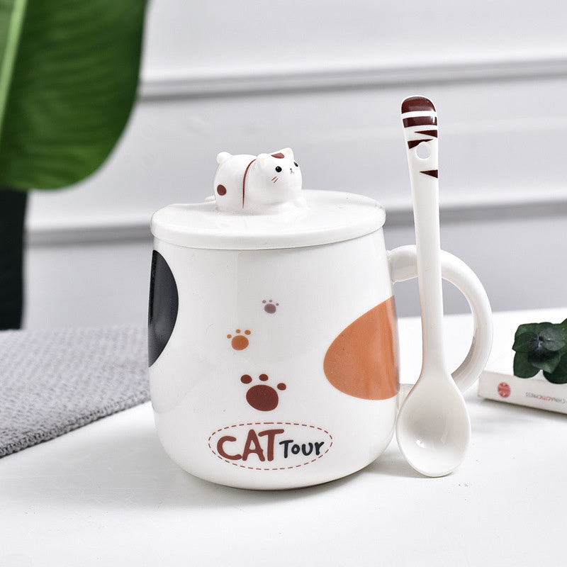 Tasse en céramique petit chat