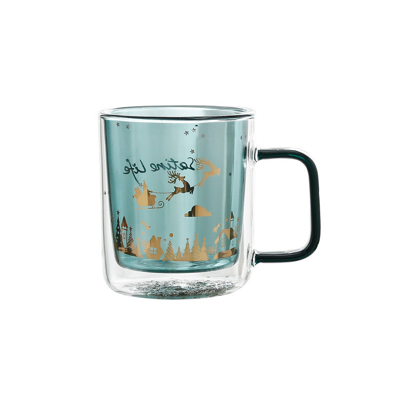 Mug en verre de Noël