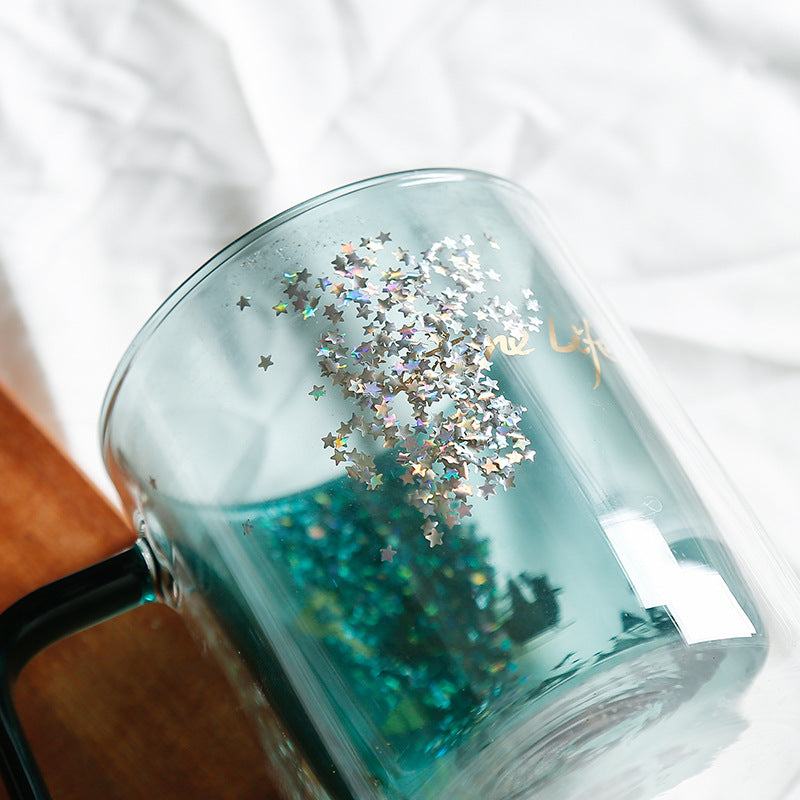 Mug en verre de Noël