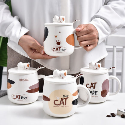 Tasse en céramique petit chat
