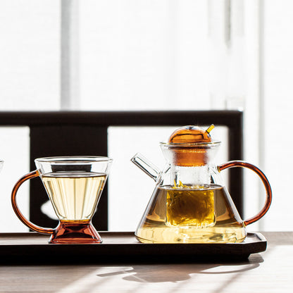 Service à thé en verre résistant à la chaleur