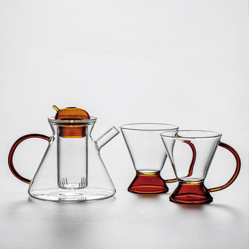 Service à thé en verre résistant à la chaleur