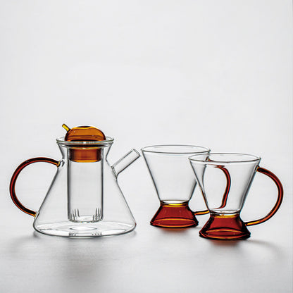 Service à thé en verre résistant à la chaleur